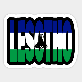 Lesotho flag stencil Sticker